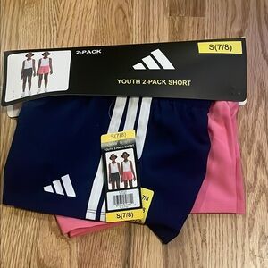 Adidas Blue and Pink Athletic Shorts